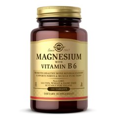 Solgar Magnesium With Vitamin B6 100 таблеток Магній